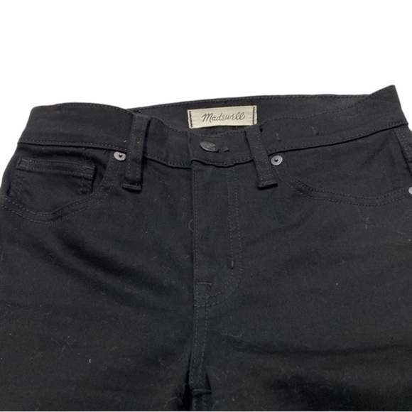 MADEWELL 9” High Rise Skinny Cotton Pants in Classic Black Size 28 - Picture 7 of 11